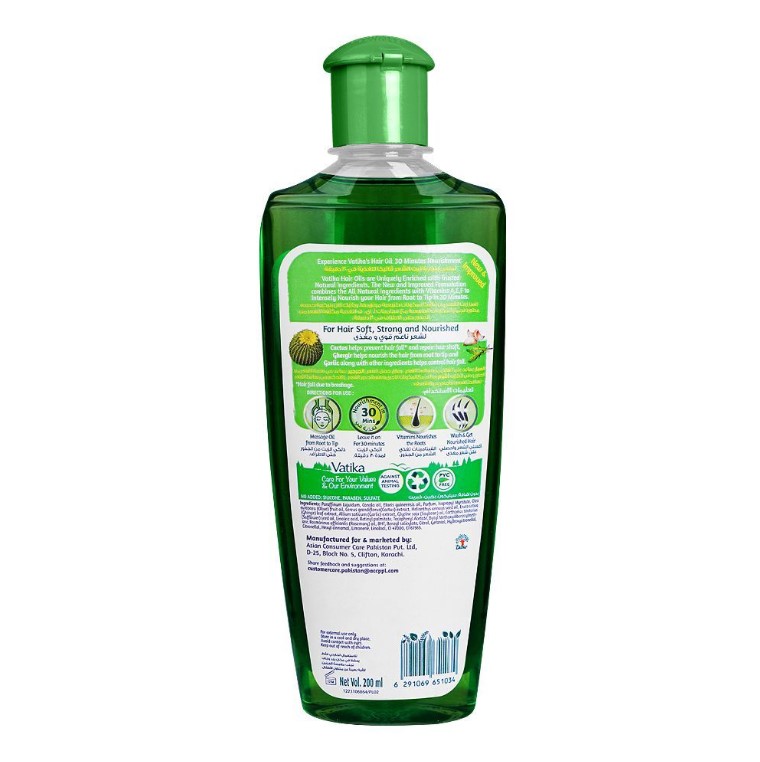 Dabur Vatika Naturals Hair Fall Control Cactus Enriched Hair Oil, 200ml